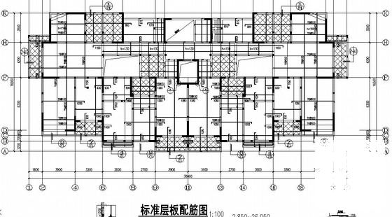 11层纯剪力墙高层核6级地下室CAD施工图纸 - 2