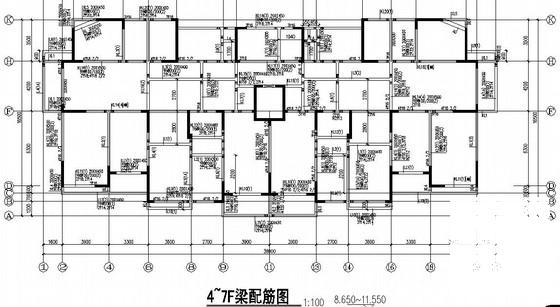 11层纯剪力墙高层核6级地下室CAD施工图纸 - 3