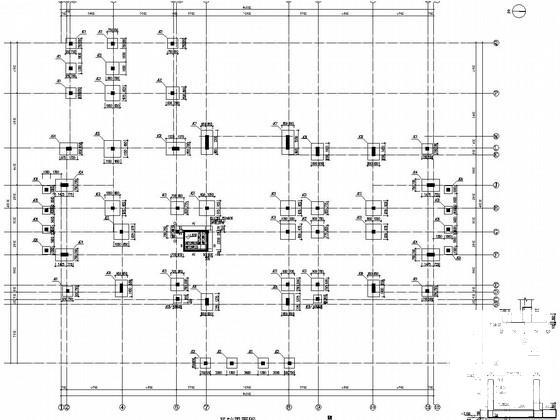 2层框架结构售楼处CAD施工图纸(柱下独立基础) - 1