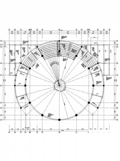 独立基础圆形天井框架结构商场结构CAD施工图纸 - 3