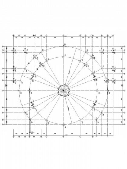 独立基础圆形天井框架结构商场结构CAD施工图纸 - 4