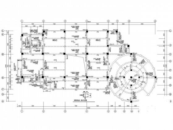 5层框架宿舍楼结构CAD施工图纸 - 1