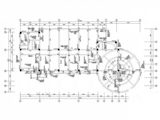 5层框架宿舍楼结构CAD施工图纸 - 2