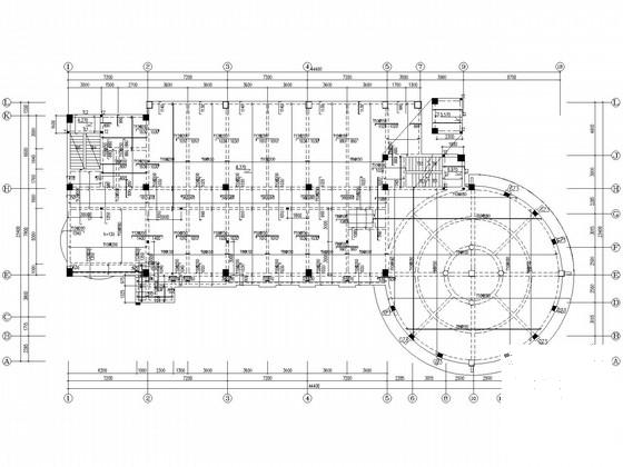 5层框架宿舍楼结构CAD施工图纸 - 3