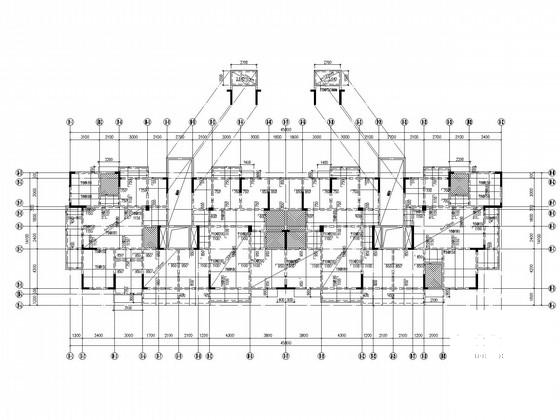 12层桩基础带跃层住宅楼结构设计CAD施工图纸(地下室顶板) - 4