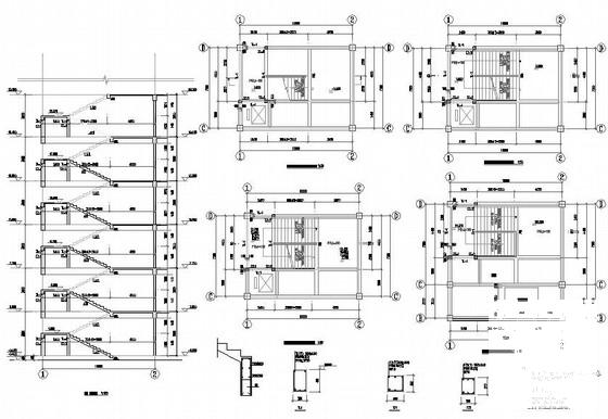 6层框架教学楼结构设计CAD施工图纸(柱下独立基础) - 4