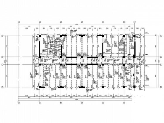 11层框剪结构住宅楼结构设计CAD施工图纸(约束边缘) - 1