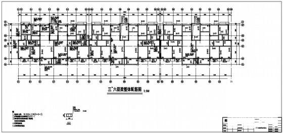 6层框剪住宅楼结构设计方案CAD图纸 - 3