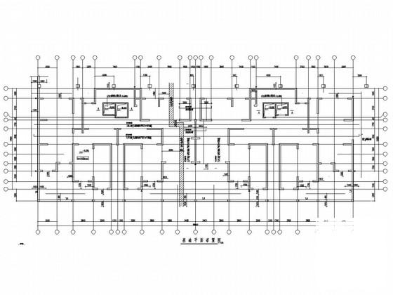 26层剪力墙CFG桩住宅楼结构CAD施工图纸（6度抗震） - 1