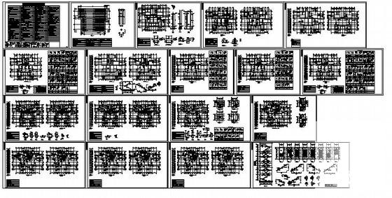 26层剪力墙住宅楼结构设计方案CAD图纸 - 1