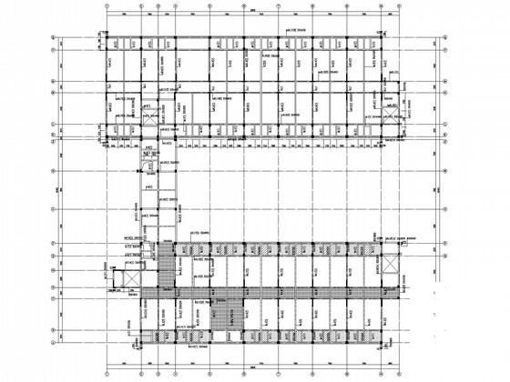 6层独立基础框架结构办公楼结构CAD施工图纸(楼板配筋) - 1