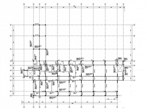 6层独立基础框架结构办公楼结构CAD施工图纸(楼板配筋) - 3