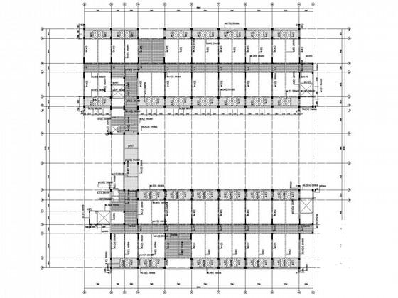 6层独立基础框架结构办公楼结构CAD施工图纸(楼板配筋) - 4