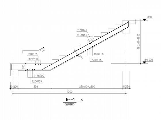 地上6层带地下室框架住宅楼结构CAD施工图纸（8度抗震） - 4