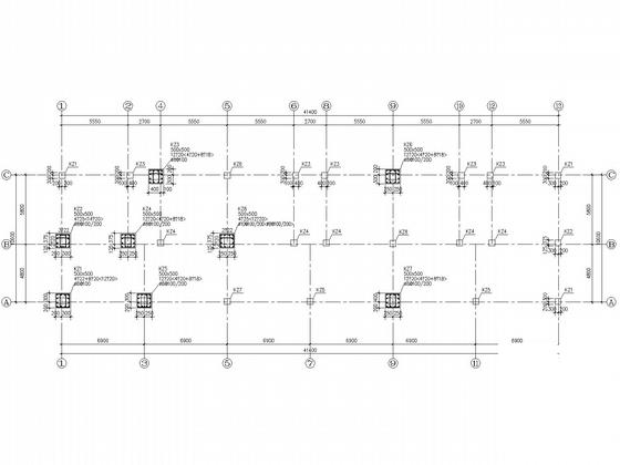 地上6层带地下室框架住宅楼结构CAD施工图纸（8度抗震） - 5