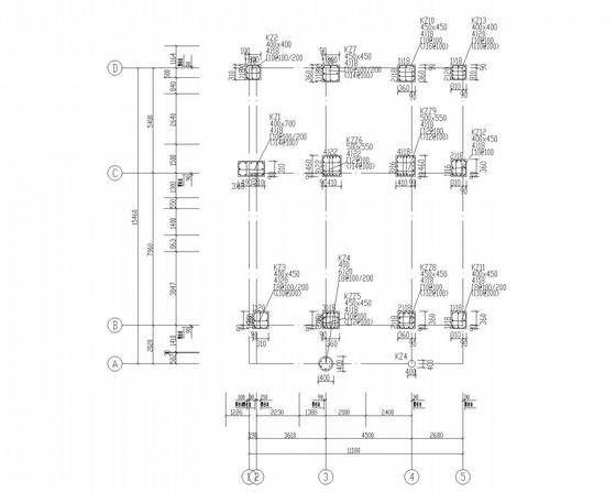 6层桩基础框架宿舍结构CAD施工图纸（7度抗震） - 4