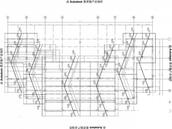 4层框架结构酒店结构CAD施工图纸（8度抗震）(平面布置图) - 4