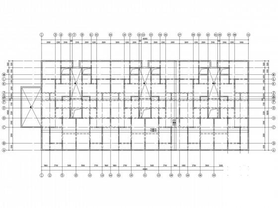 17层筏形基础剪力墙住宅楼结构CAD施工图纸(平面布置图) - 3
