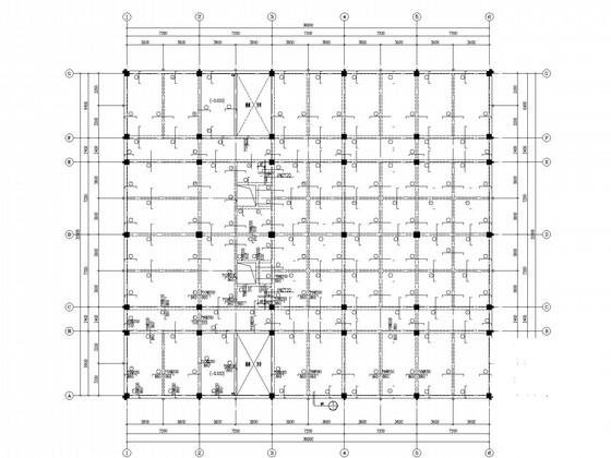 7层独立基础框架综合楼结构CAD施工图纸 - 1