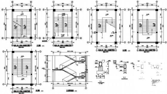 4层框架办公楼结构设计方案图纸(基础平面图) - 4