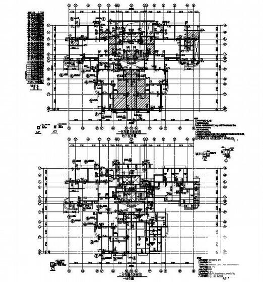 33层剪力墙住宅结构设计CAD图纸(6、12号楼)(梁配筋图) - 1