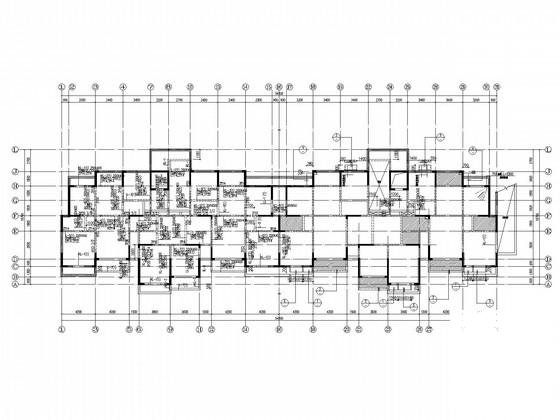 11层筏形基础框剪住宅楼结构CAD施工图纸 - 1