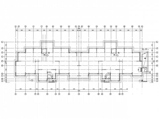 11层筏形基础框剪住宅楼结构CAD施工图纸 - 4