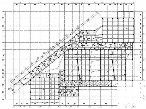 3层独立基础框架结构重点大学阶梯教室结构CAD施工图纸(梁平法配筋图) - 3