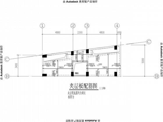 11层小高层框剪结构住宅楼结构设计CAD施工图纸（桩基础） - 2