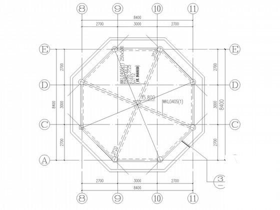 两层框架结构社区服务用房结构设计CAD施工图纸（独立基础） - 4