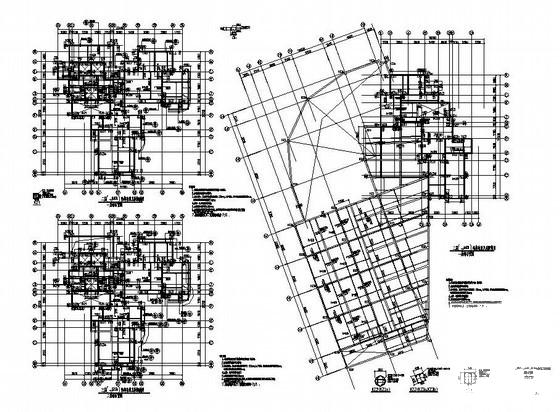 33层剪力墙住宅结构设计CAD图纸(1号楼)(梁配筋图) - 2