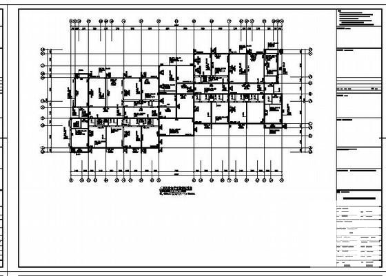 福利院4层框架结构设计方案CAD图纸 - 3