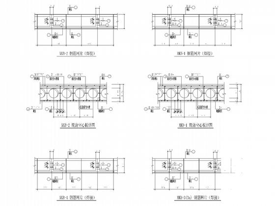 局部5层独立基础框架教学楼结构CAD施工图纸（7度抗震）(平面布置图) - 5