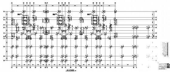 15层框剪住宅结构设计CAD图纸（27号楼）(平面布置图) - 1