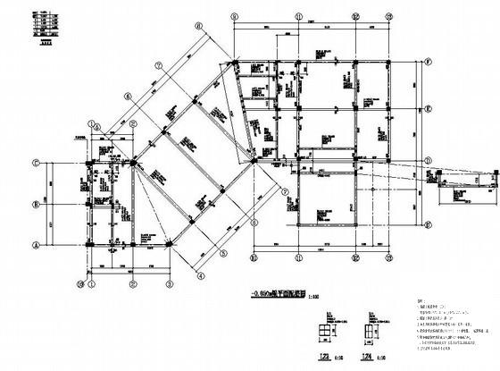 3层框架会所结构设计方案CAD图纸 - 2