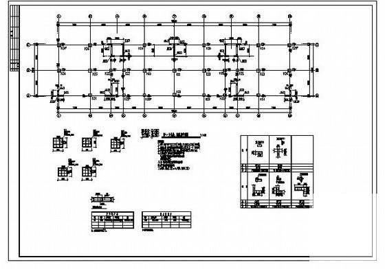 农贸市场框剪结构设计方案CAD施工图纸 - 3