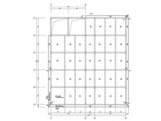 两层条形基础框架结构变电所结构设计CAD施工图纸(建施) - 2