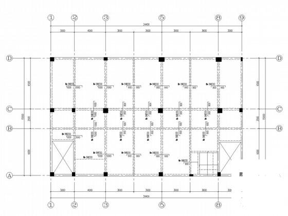 独立基础框架结构卫生服务中心结构CAD施工图纸(女儿墙大样) - 3