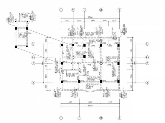 5层独立基础框架私人住宅楼结构CAD施工图纸（6度抗震） - 1