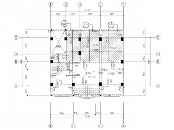 5层独立基础框架私人住宅楼结构CAD施工图纸（6度抗震） - 2