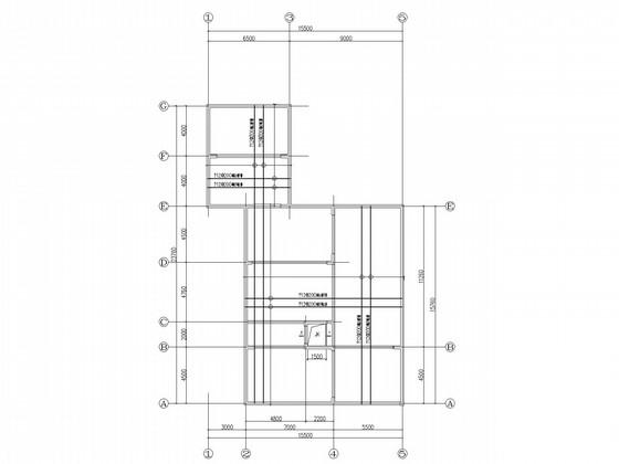 2层框架结构办公楼结构CAD施工图纸(板配筋图) - 2