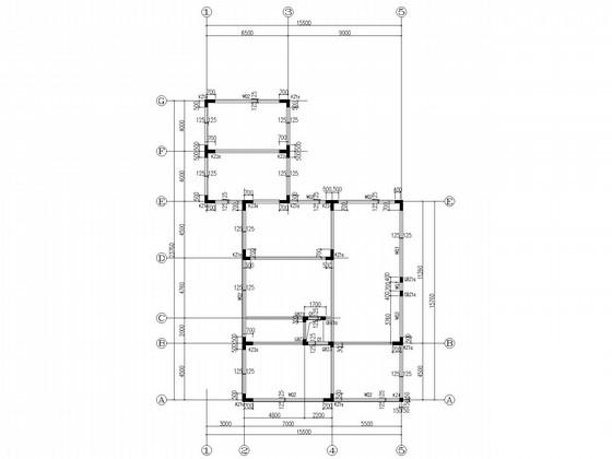 2层框架结构办公楼结构CAD施工图纸(板配筋图) - 4