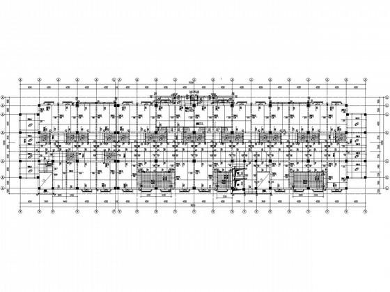 12层桩基础框架住宅楼结构CAD施工图纸（7度抗震） - 1