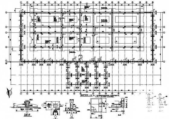 襄城县6层教学楼结构设计方案CAD图纸(梁平法施工图) - 1