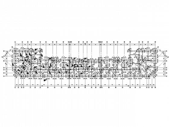 7层独立基础框架综合楼结构CAD施工图纸(平面布置图) - 2