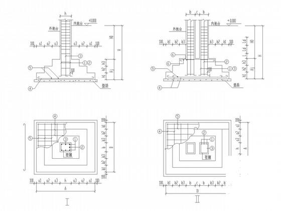 7层独立基础框架综合楼结构CAD施工图纸(平面布置图) - 3