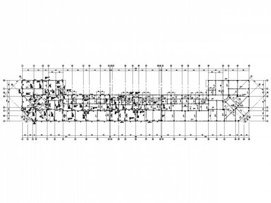 7层独立基础框架综合楼结构CAD施工图纸(平面布置图) - 4