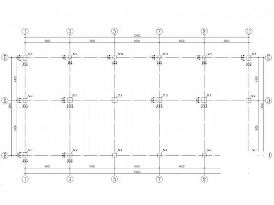 局部8层框架结构酒店办公楼结构CAD施工图纸（独立基础） - 3