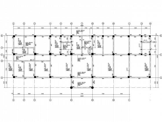 6层框架独立基础服务综合办公楼结构CAD施工图纸 - 1