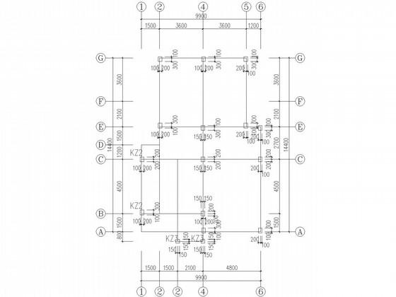 3层独立基础框架结构别墅结构CAD施工图纸（建施）(平面布置图) - 3